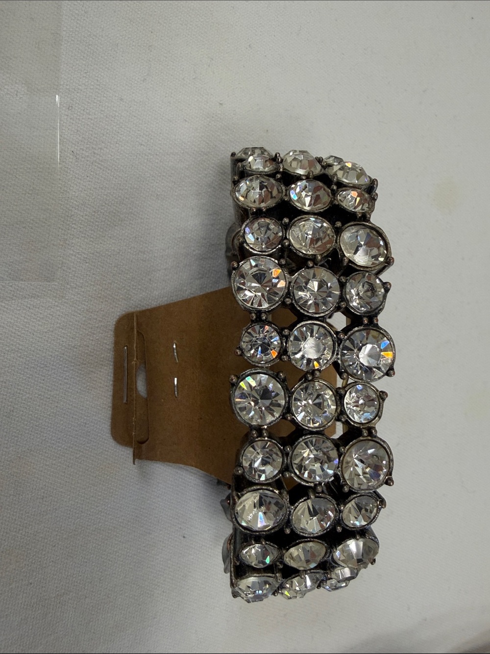 J. Crew Clear Crystal Multi-Row Stretch Bracelet